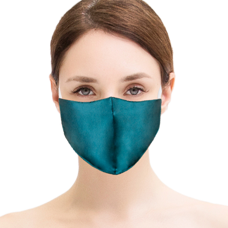 Khẩu Trang Cotton Lụa Lạnh Thoáng Khí Chống Bụi Chống Tia uv Có Thể Giặt Rửa Và Tái Sử Dụng Cho Nữ