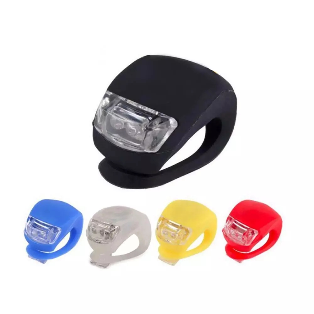 Đèn LED Cảnh Báo An Toàn 3 Chế Độ Bằng Silicone Gắn Bánh Xe Đạp