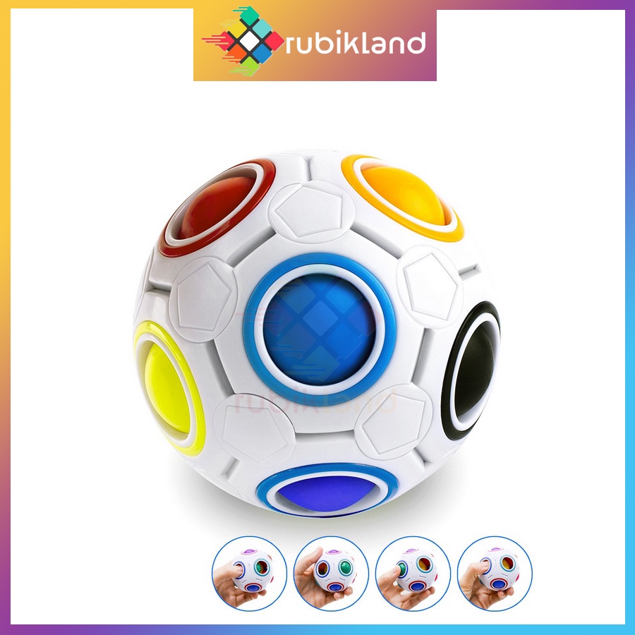 Rubik Biến Thể Trái Banh MoYu Rubic Rainbow Ball Magic Ball YJ YongJun Đồ Chơi Trí Tuệ