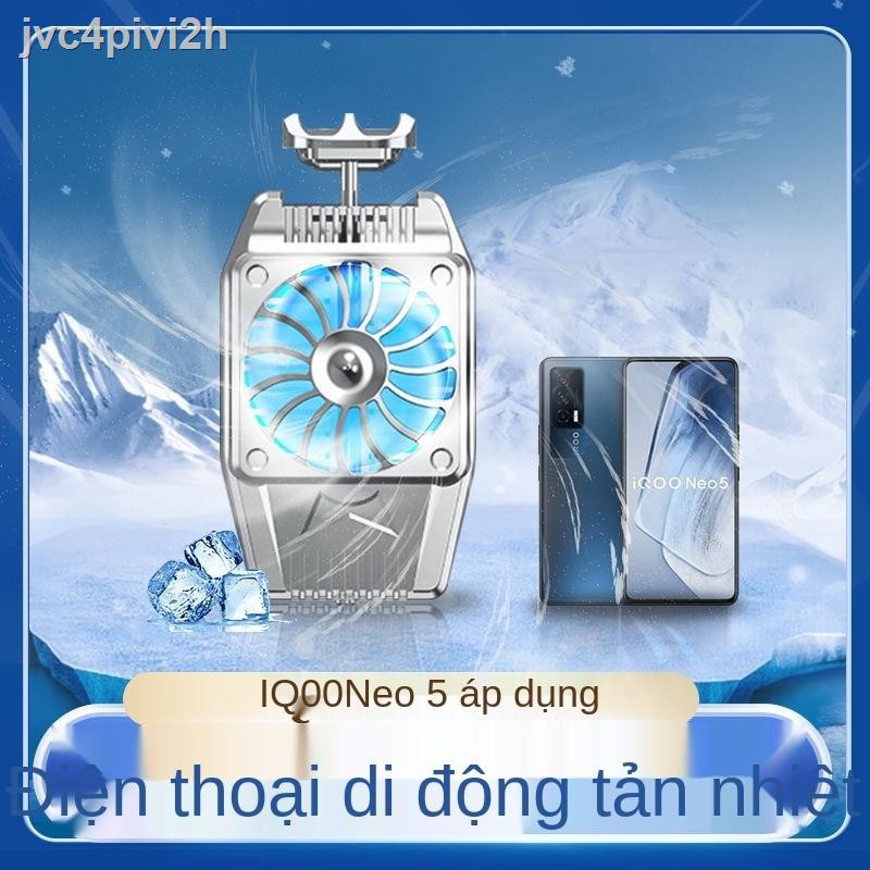 [bán chạy]iQOONeo5 bộ tản nhiệt điện thoại di động V2055A quạt làm lạnh cảm giác băng giá phát sáng có thể sạc lại mát