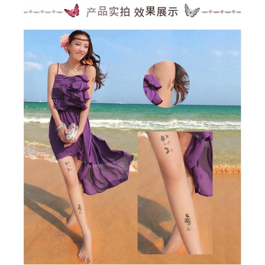 [Hàng Cao Câp] Bộ 30 bộ Hình xăm mini nhỏ đẹp dán chân tay lưng tạm thời cho nam nữ xinh cute tattoo nghệ thuật .
