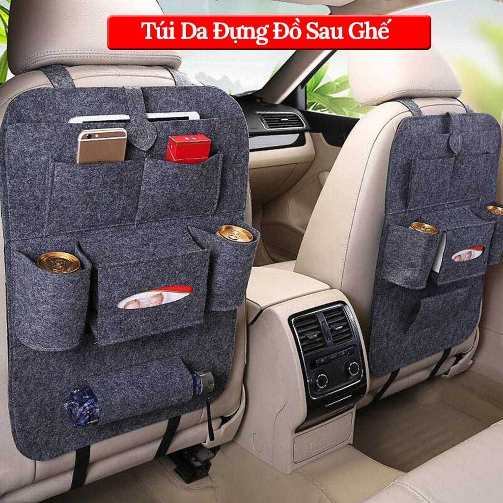Túi Treo Sau Ghế Ô Tô, Túi Đựng Đồ Sau Ghế Ô Tô Đa Năng - Chất Liệu Da PU Cao Cấp