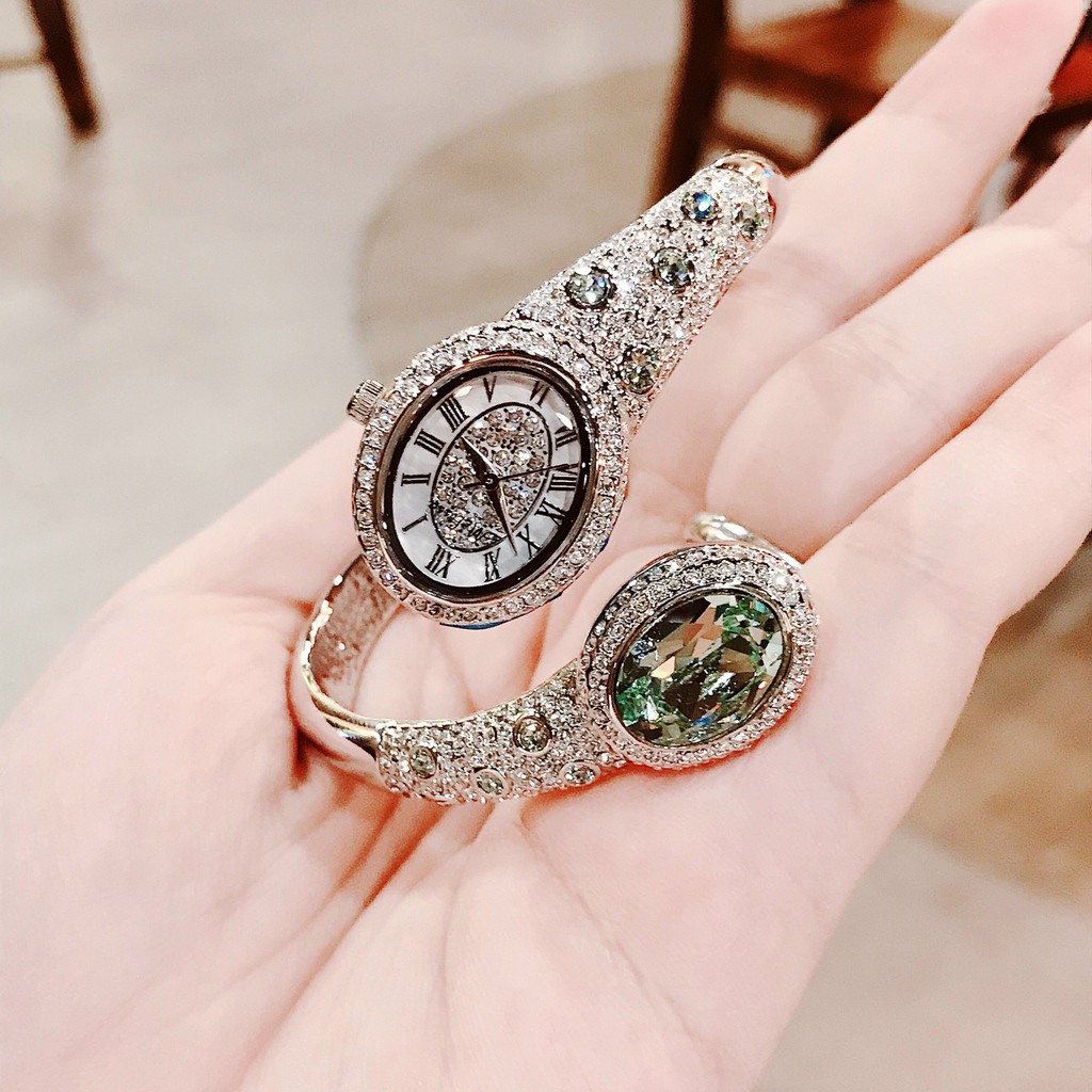 Đồng Hồ Nữ Melissa By Davena Dáng Vòng Tay Đá Siêu Đẹp