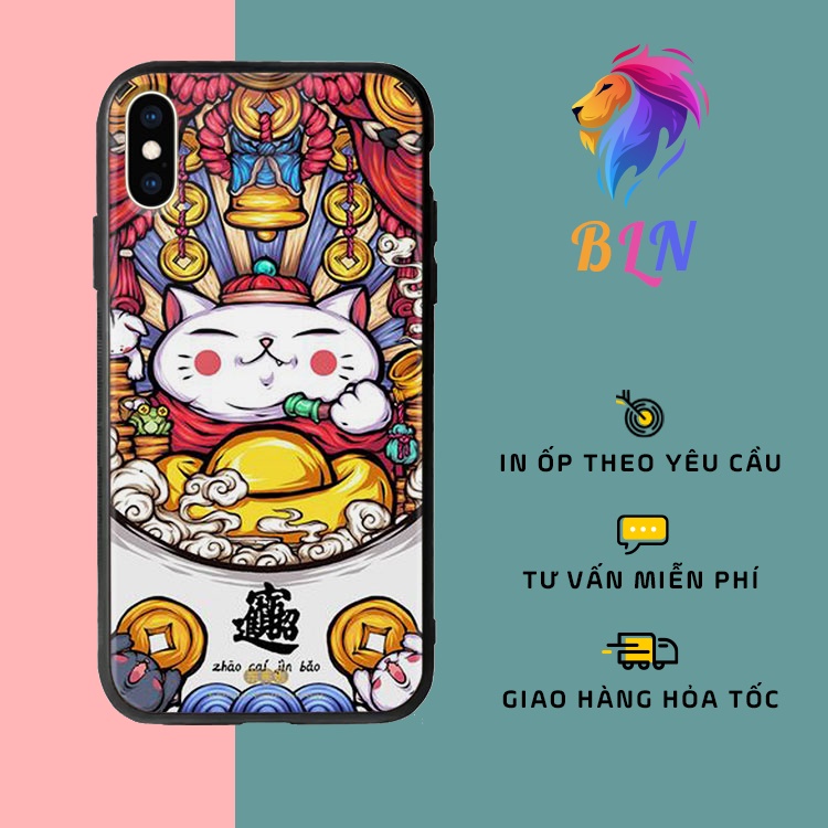 Ốp Lưng Thần Tài Hình Mèo Thần Tài BLANE Có 11 + 11Promax