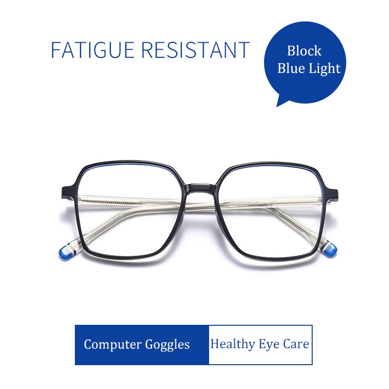 Mắt kính CHARMRAY gọng TR90 tròng chống ánh sáng xanh thời trang dành cho nam và nữ