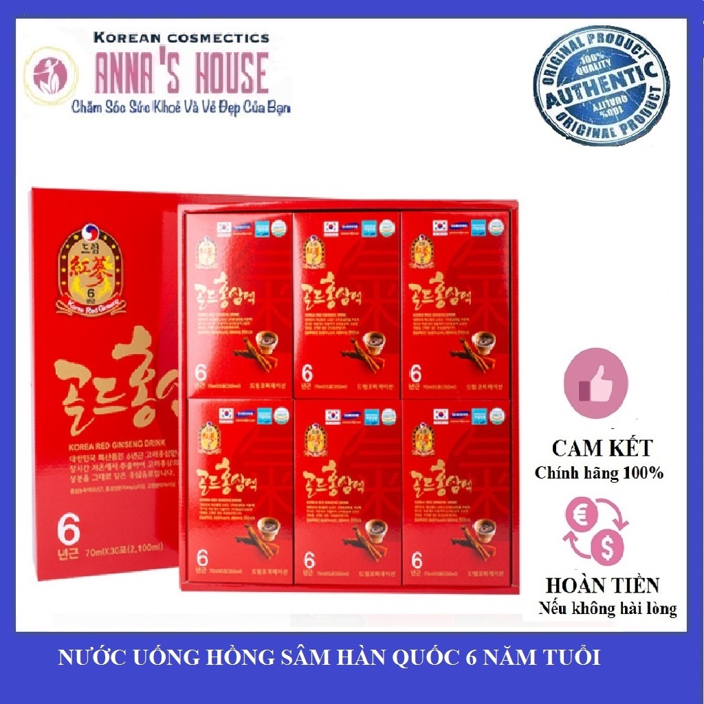 Hồng Sâm Hàn Quốc dạng nước nhập khẩu giá rẻ 6 Năm Tuổi DREAM Annas.house
