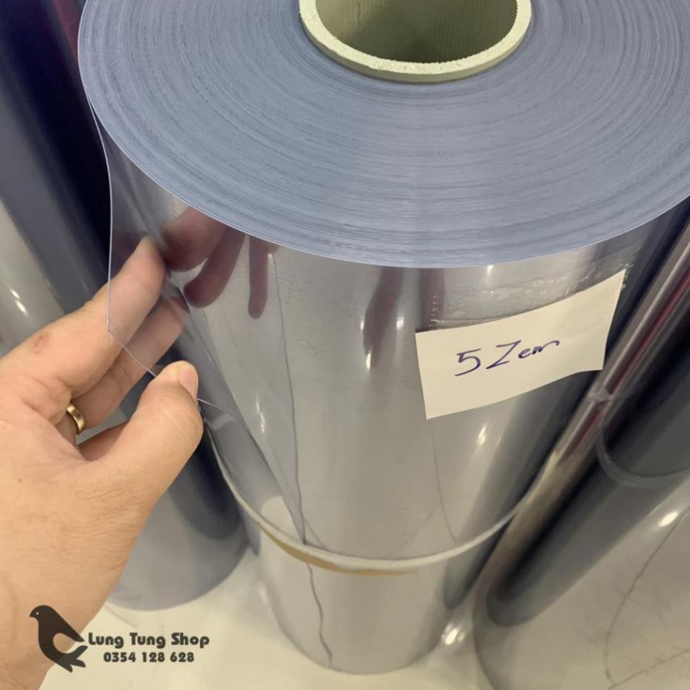 Màng nhựa PVC loại cứng trong suốt dày 3,5,8zem