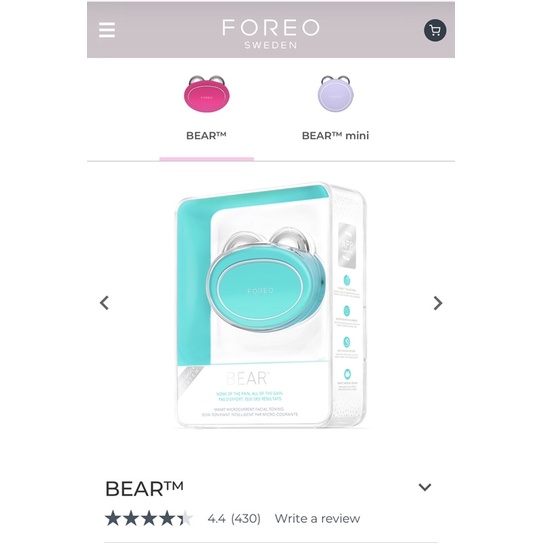 [Mã 253FMCGSALE giảm 8% đơn 500K] (Sẵn) CÁC MÁY FOREO (Bear, Máy triệt lông Peach version 2)