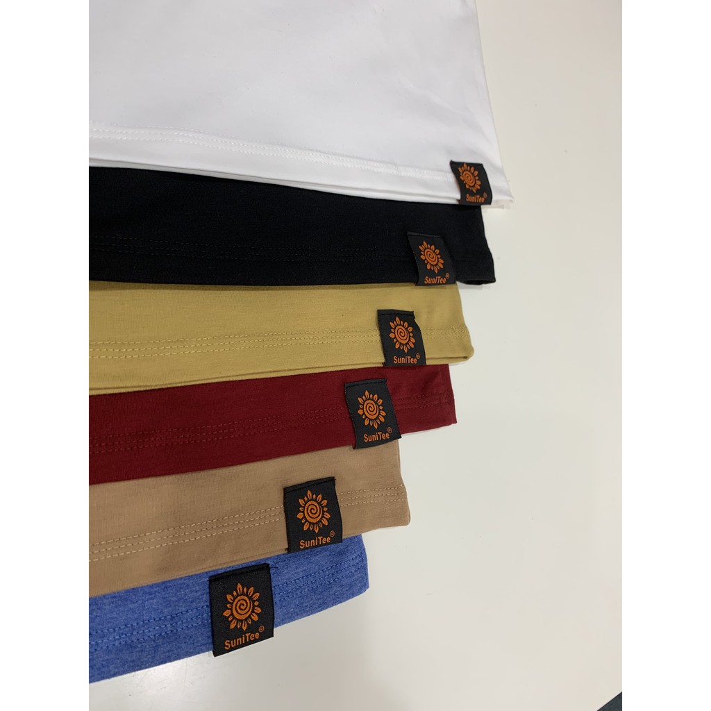 Áo phông Nam Nữ Unisex tay ngắn cổ tròn basic tee thun Cotton co giãn 4 chiều # SuniTee | BigBuy360 - bigbuy360.vn