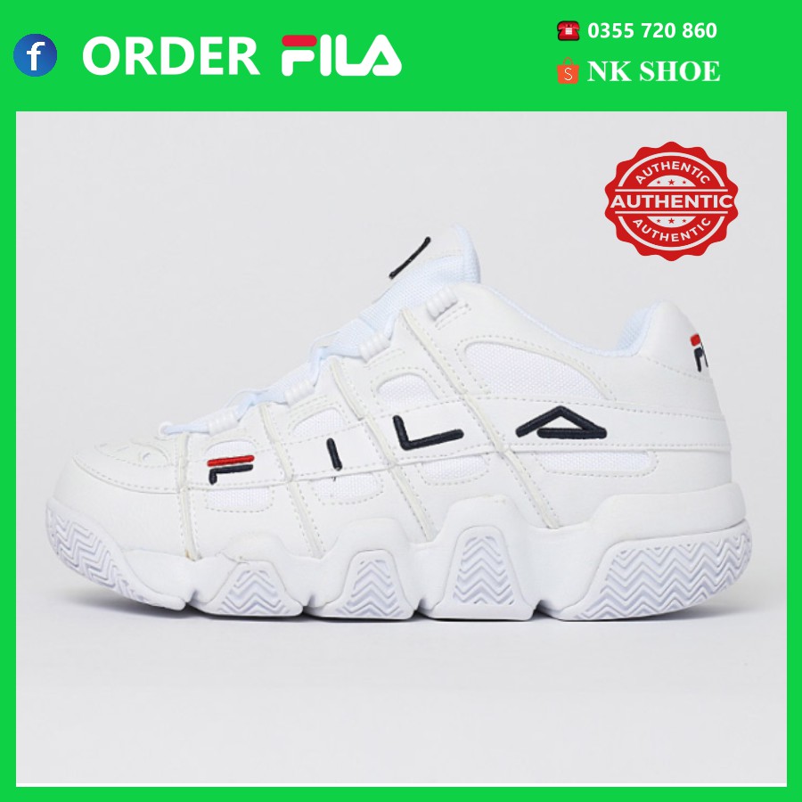 (Hàng sẵn- Đủ bill) Giày Sneaker Thể Thao Nam Nữ Fila Barricade XT 97 Trắng chính hãng 100%