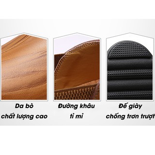 Giày lười nam - Giày da bò công sở cao cấp (NV06)