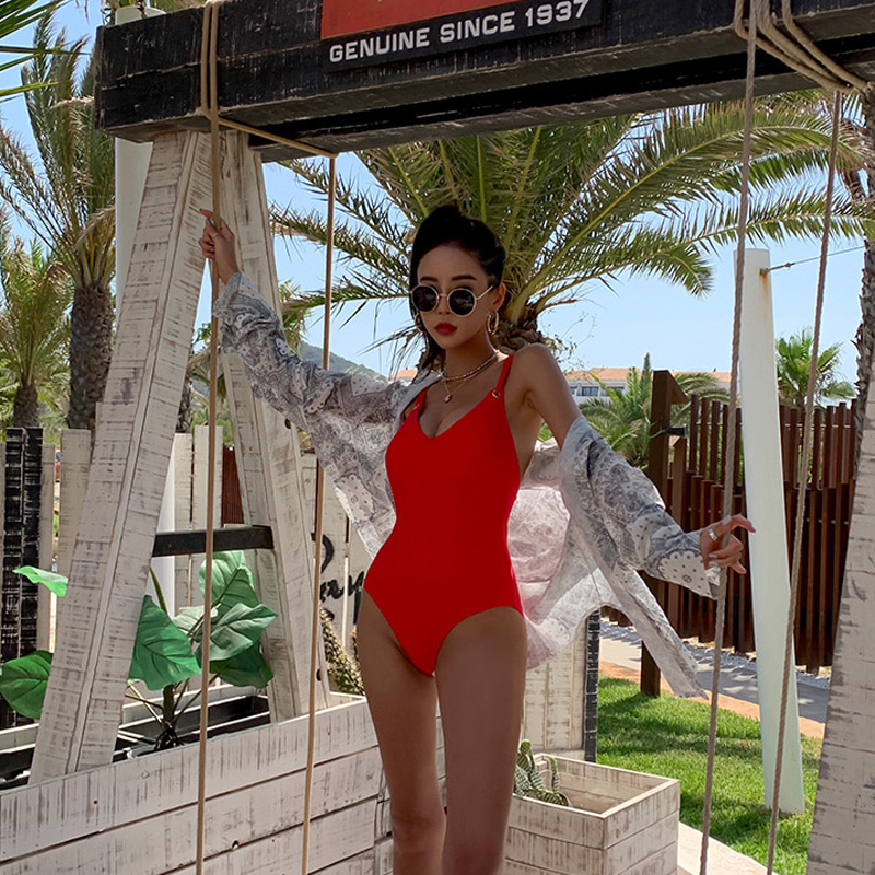 Đồ Bơi Một Mảnh Cổ Chữ V Hở Lưng Gợi Cảm Cho Nữ 2021 | BigBuy360 - bigbuy360.vn