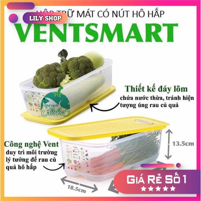 Bộ Hộp trữ mát có nút hô hấp Ventsmart (7 hộp) 🧡 FREESHIP 🧡 Tupperware🧡 | BigBuy360 - bigbuy360.vn