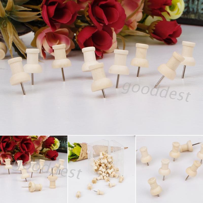 Set 40 Ghim Gỗ Hình Ngón Tay Sáng Tạo Độc Đáo