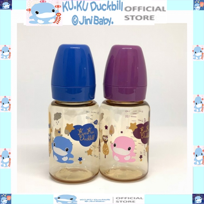 Bình sữa PPSU cổ thường KU.KU DUCKBILL Ku5854 140ml