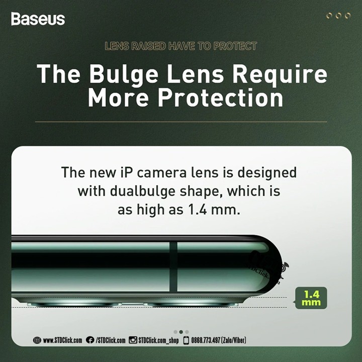 KÍNH CƯỜNG LỰC CAMERA IPHONE 11 BASEUS ALLOY CHÍNH HÃNG HÀNG CHUẨN