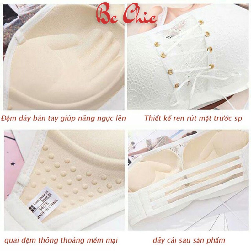 ÁO LÓT CHỐNG TỤT QUẢ NGANG 3058 DÂY RÚT HÀNG LOẠI 1 BC_CHIC LINGERIE