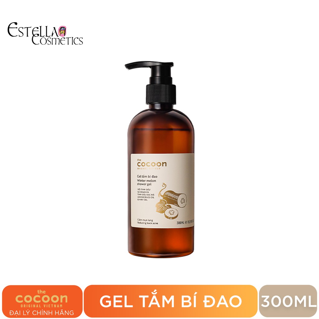 Gel Tắm Bí Đao Làm Giảm Mụn Lưng Cocoon 300ml