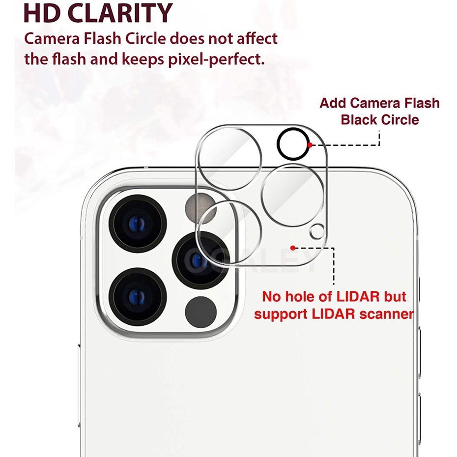 Set 3 Kính Cường Lực Bảo Vệ Camera Cho iPhone 12 11 Pro 13 Pro Max 14 Plus Xs Max SE 2020 X XR 12 Mini 7 8 Plus 14 Pro Max