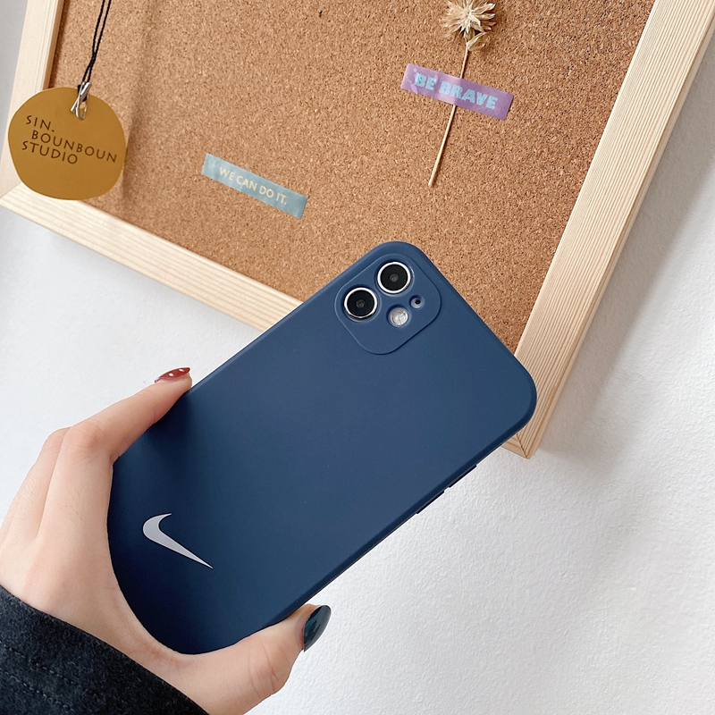 Ốp điện thoại mềm màu kẹo ngọt họa tiết logo Nike cho IPhone 11 Pro Xs Max XR 7 Plus 8 6s 6 SE 2020 | BigBuy360 - bigbuy360.vn