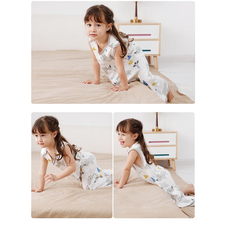 Túi Ngủ Cộc Gungi Chất Liệu Thoáng Mát Giữ Ấm Bụng Cho Bé Mẫu Mới