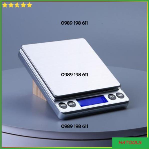 Cân tiểu ly điện tử nhà bếp mini i2000, Cân tiểu li làm bánh độ chính xác cao kèm 2 viên pin AAA QE101