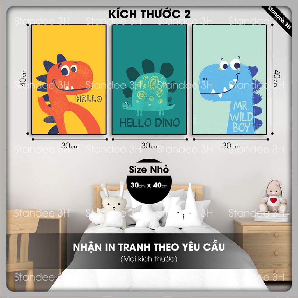 Tranh Treo Phòng Trẻ Em, Tranh siêu nhân dễ thương treo tường phòng ngủ cho bé | 3H