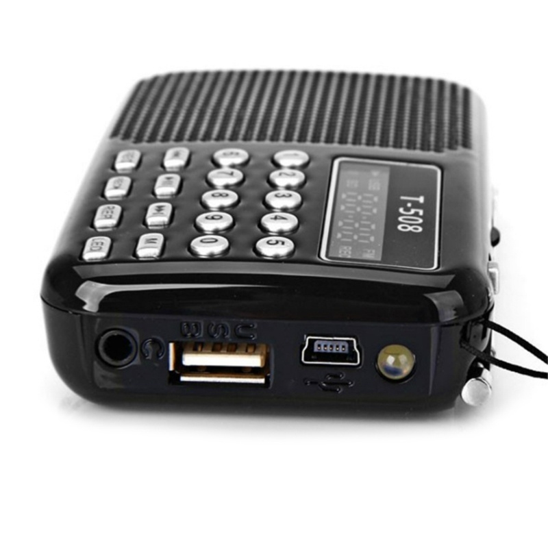 Loa Radio FM Mini T508 Hỗ Trợ Thẻ TF / MP5 MP4 Và Phụ Kiện