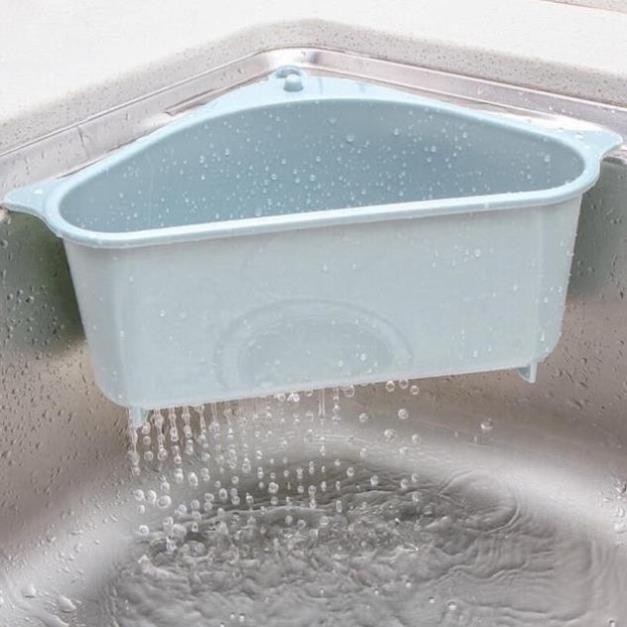 Phễu đựng giẻ rửa bát, lọc rác thông minh góc bồn rửa 2in1