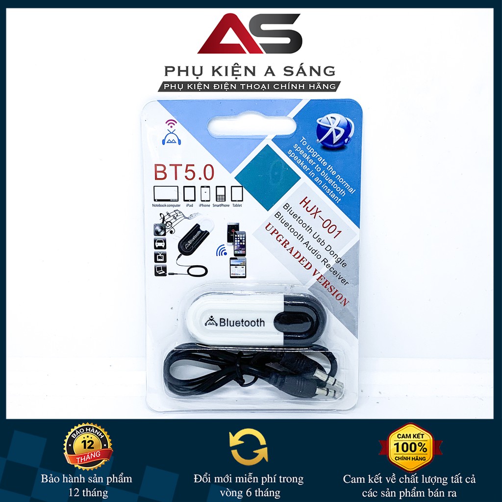 USB bluetooth 5.0 - HJX001 biến thiết bị thông thường thành thiết bị bluetooth