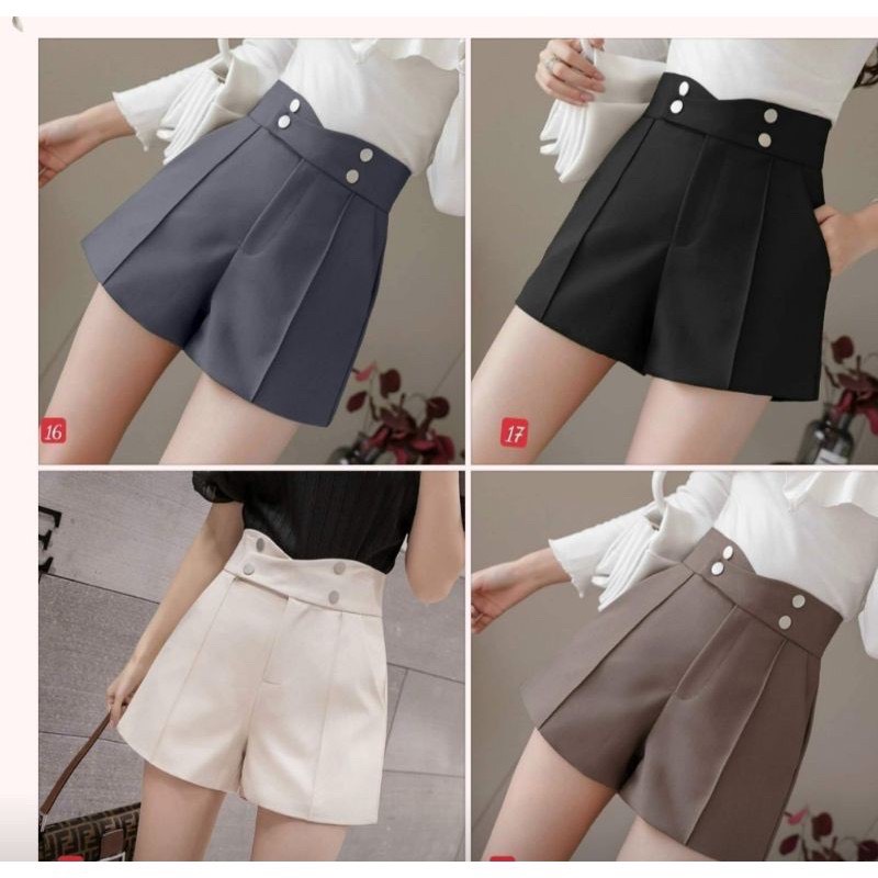 Quần sooc nữ 4 khuy cạp chéo TTS 23