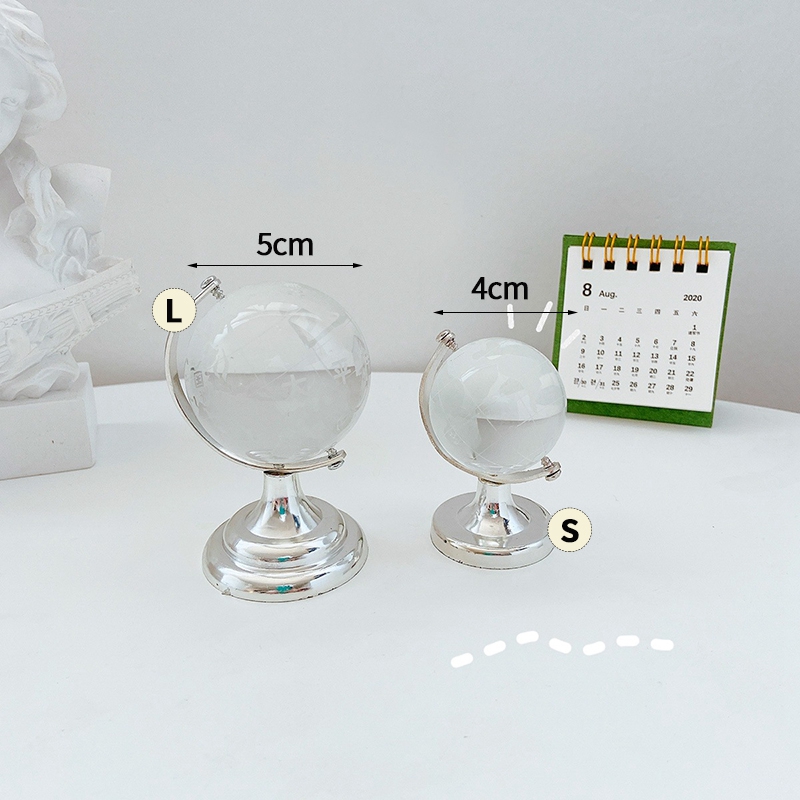 Trái Đất Pha Lê Để Bàn Trang Trí Đơn Giản