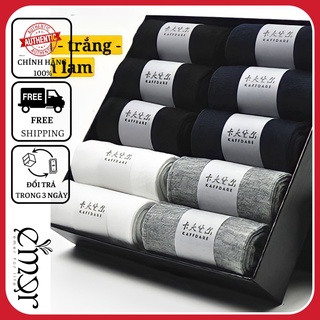 COMBO 10 ĐÔI Tất Cổ Ngắn Full Hộp Chất Cotton Co Giãn Thoáng Mát Chống Hôi Khử Mùi Hôi Chân Cực tốt Bền Đẹp E'mer