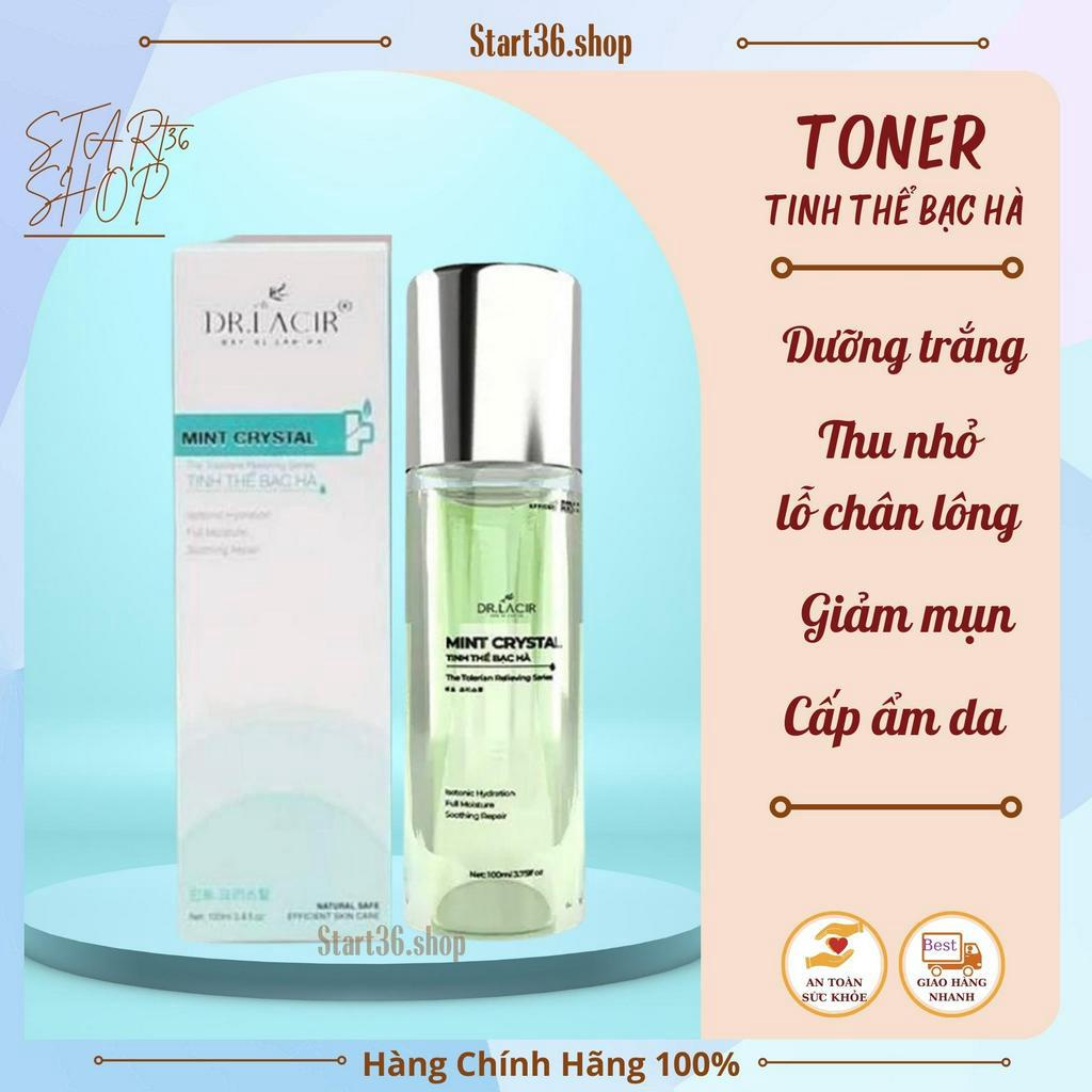 Toner tinh thể bạc hà Dr lacir toner cấp ẩm cho da mặt,  cân bằng độ ẩm, thu nhỏ lỗ chân lông, giúp trắng da, giảm mụn