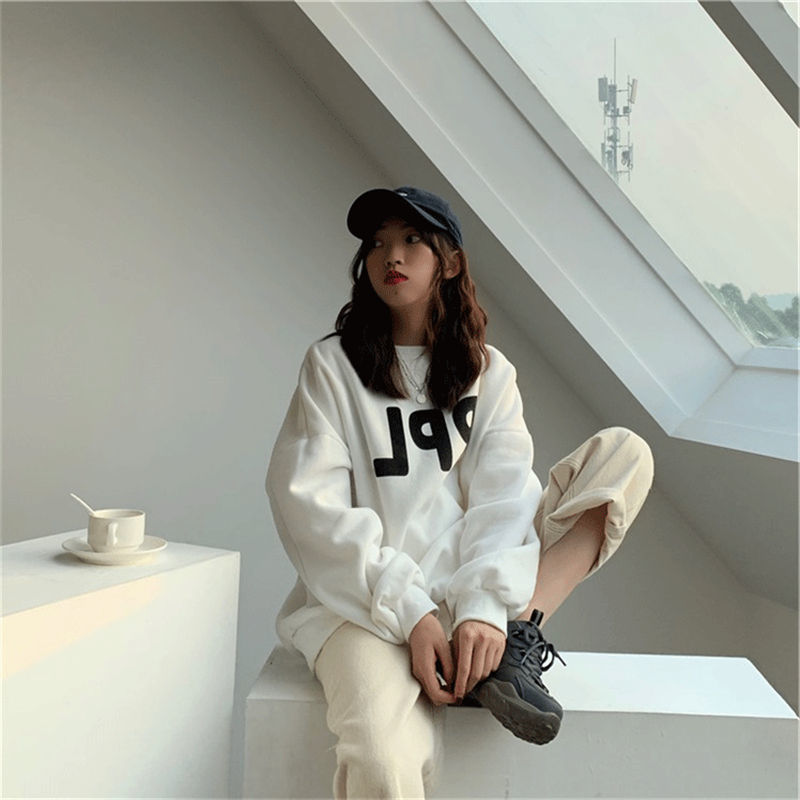 Áo Hoodie Nữ Tay Dài Thời Trang Hàn Quốc 2021