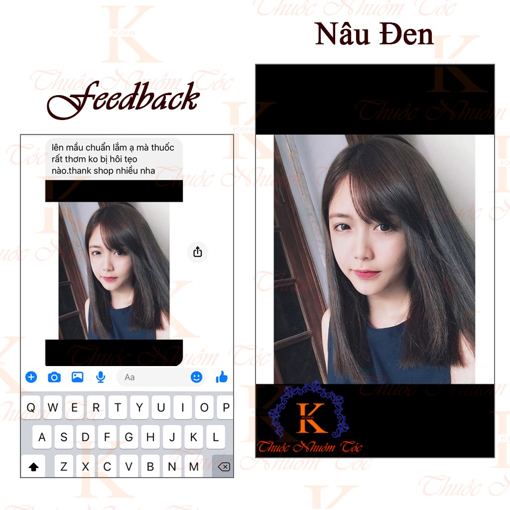 Thuốc nhuộm tóc NÂU ĐEN Chenglovehairs, Chengloveshair, Chengloveshairs, Chenglovehair