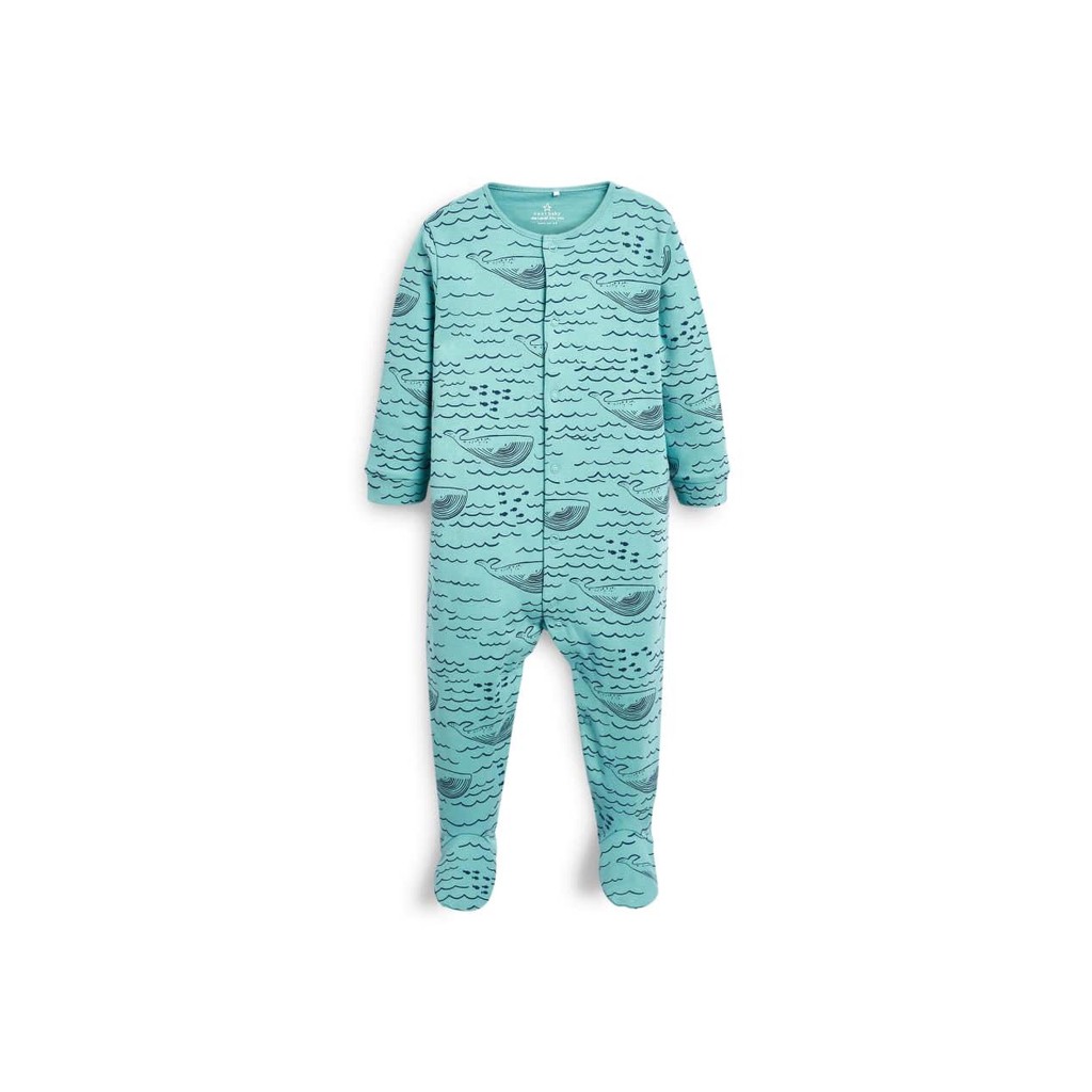 0-12m CHỌN KIỂU Body cotton liền tất (body vớ) khóa 2 chiều, 1 chiều, cúc bấm bé trai bé gái, sleepsuit bé sơ sinh