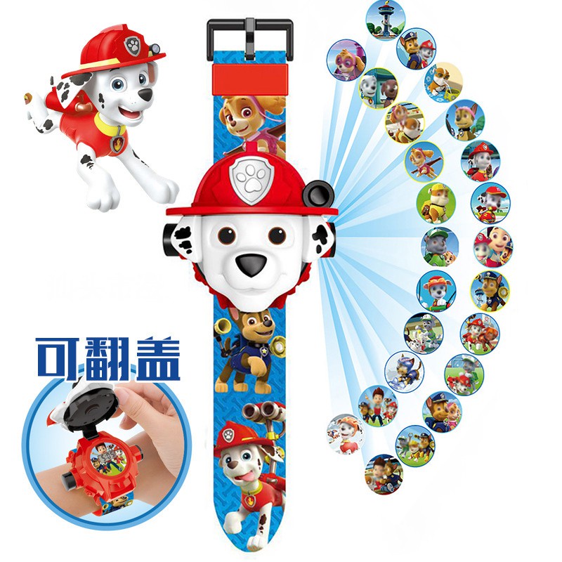 Đồng hồ chiếu hình hoạt hình Marshall Paw Patrol