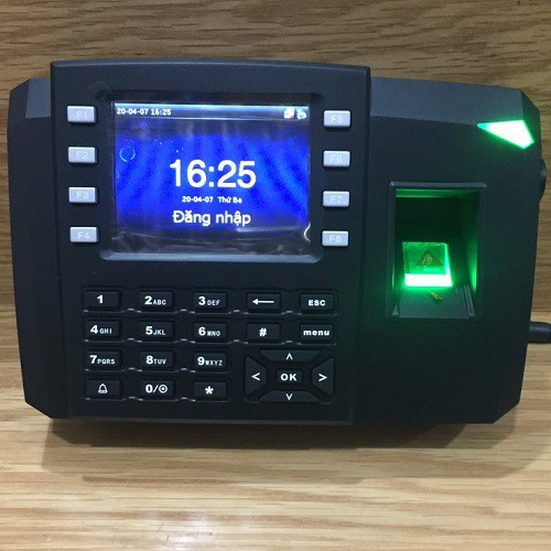 Máy chấm công vân tay Wise Eye 750A ( pin lưu điện)