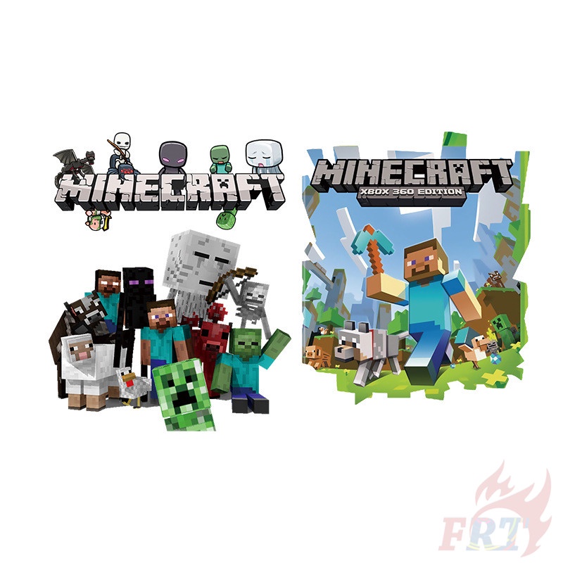 ◆ Nhãn Dán Vinyl Chuyển Nhiệt: Trò Chơi Minecraft ◆ 1 Sticker Dán Ủi Với Thiết Kế Đẹp Mắt