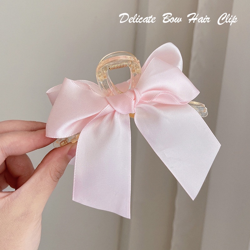 Kẹp Tóc Hình Nơ Đơn Giản Thời Trang Hàn Quốc Cho Nữ