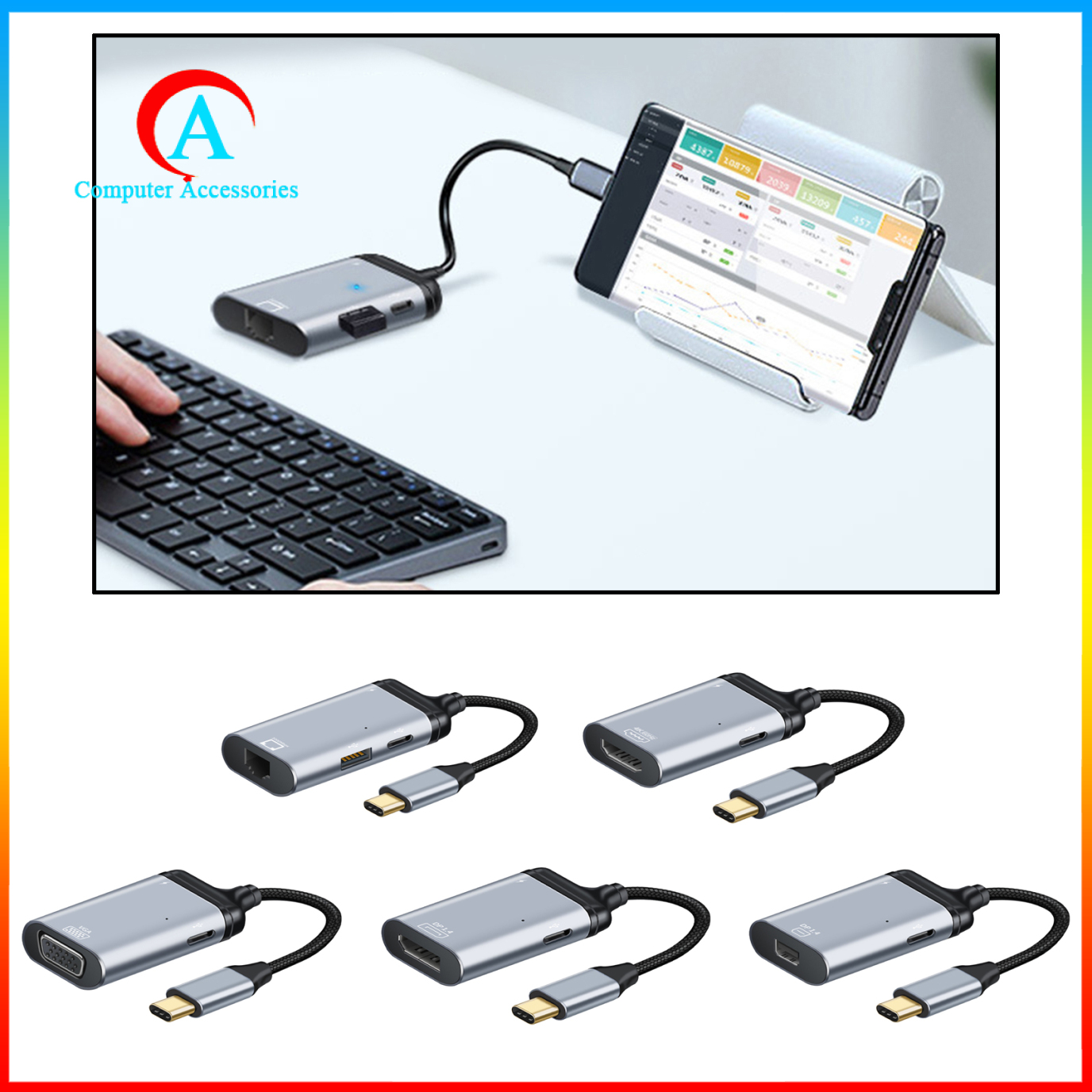 Cáp Chuyển Đổi 4k Usb 2.0 Type C Sang Hdmi Cho Macbook Pro | BigBuy360 - bigbuy360.vn