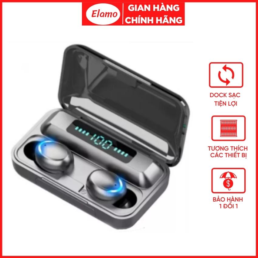 Tai nghe Bluetooth không dây nhét tai AMOI F9. Pin trâu hơn i7 i9 i11 i12 TWS cho ipad, điện thoại