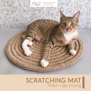 Thảm cào móng cho mèo, đan tay siêu bền, chắc chắn, handmade, mikou shop