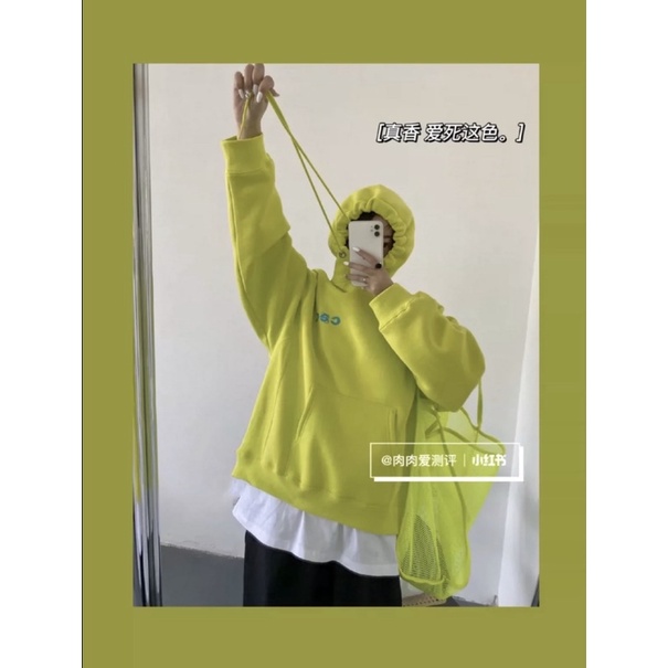Áo Hoodie Tay Dài Nỉ Bông Unisex Chữ CEC