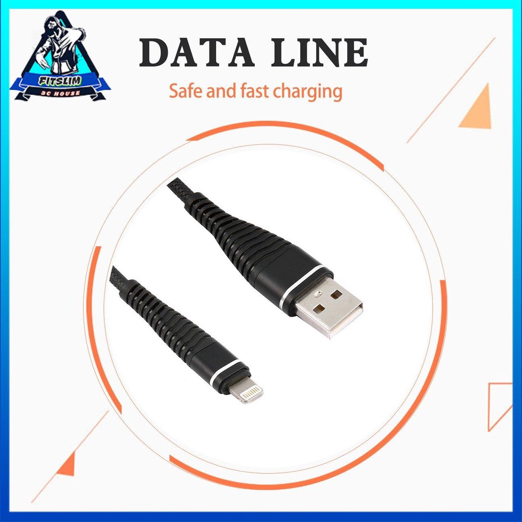 Cáp sạc 8 pin USB dạng xoắn ốc lò xo thích hợp cho iPhone