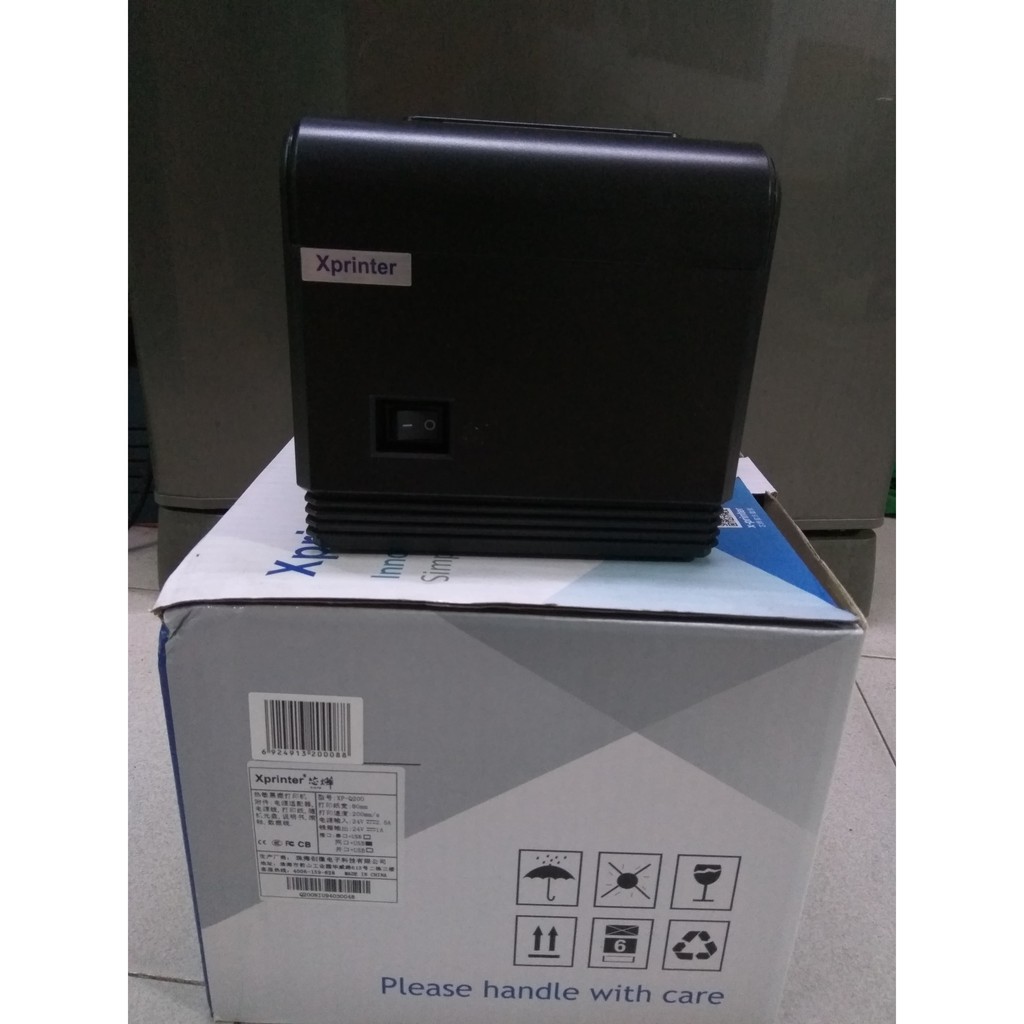 Máy in hóa đơn Xprinter XP - Q200 cổng kết nối usb - Sản Phẩm + Tặng kèm 3 cuộn giấy in bill | BigBuy360 - bigbuy360.vn