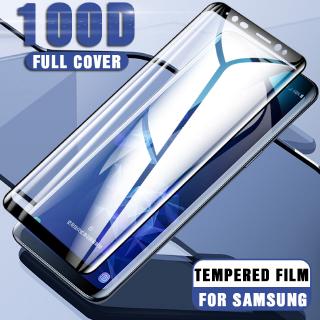 Kính cường lực cong hoàn toàn 9D cho Samsung Galaxy S10 S20 S9 S8 S7 Edge Phim bảo vệ màn hình