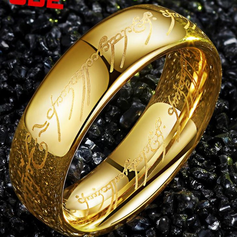 Nhẫn đeo ngón tay bằng titan thép không gỉ phong cách Hip Hop thời trang đơn giản dành cho cặp đôi