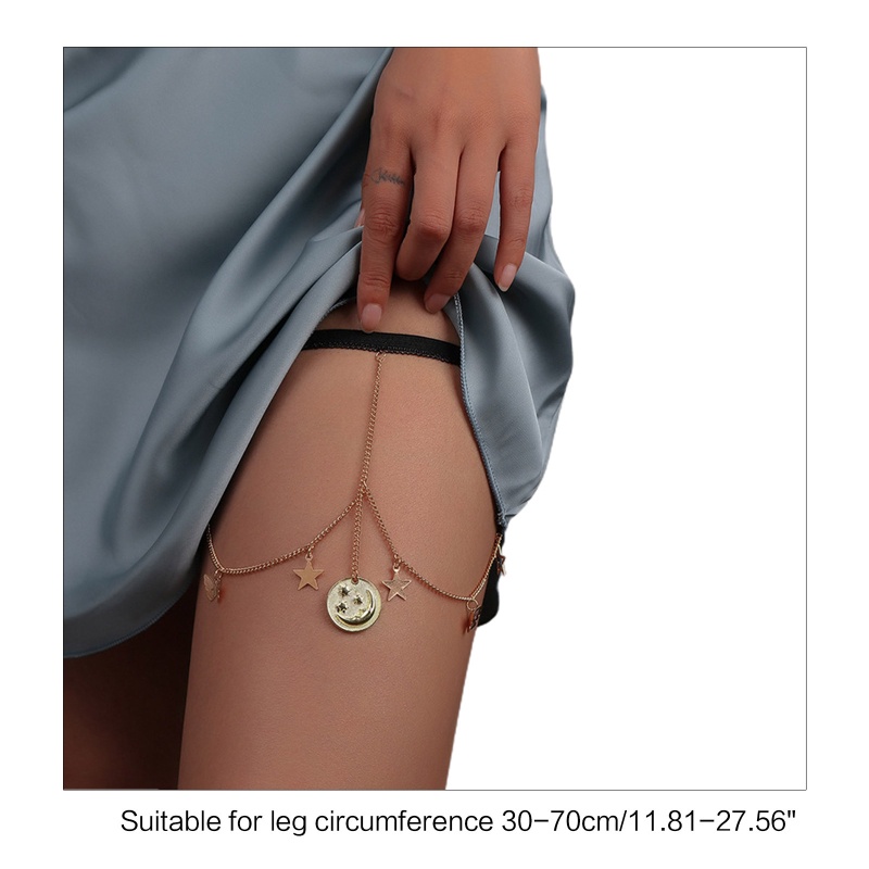 Chuỗi Dây Đeo Đùi Tua Rua Hình Ngôi Sao / Mặt Trăng Dễ Thương Trang Trí Tiệc Bãi Biển